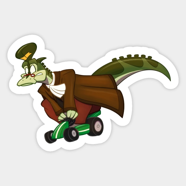 Lambeo Kart Sticker by Professor Lambeo Rolophus